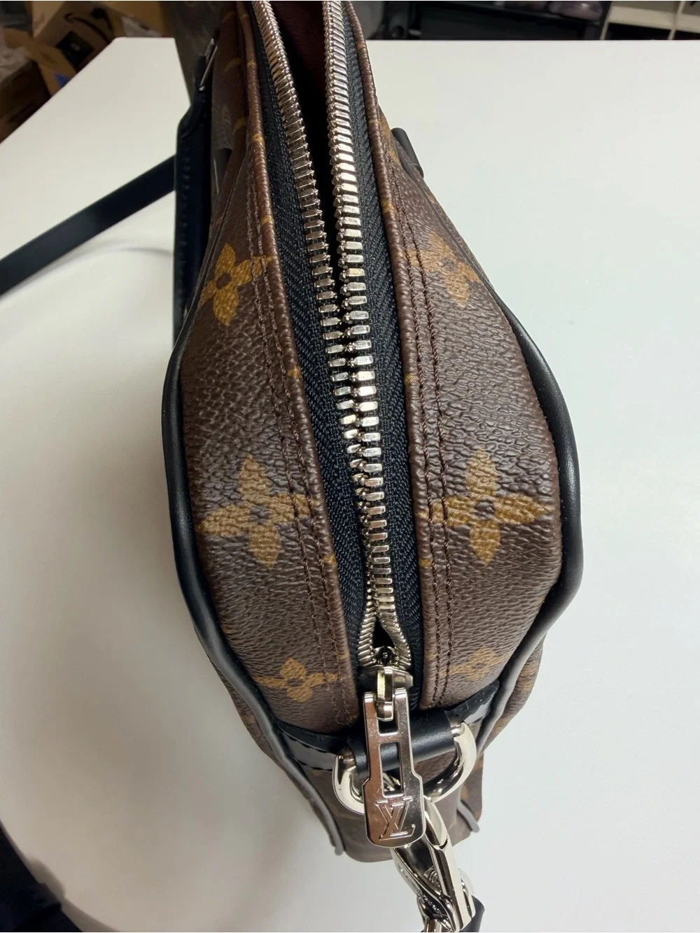Louis Vuitton Porte Documents Voyage Macassar Monogram Briefcase